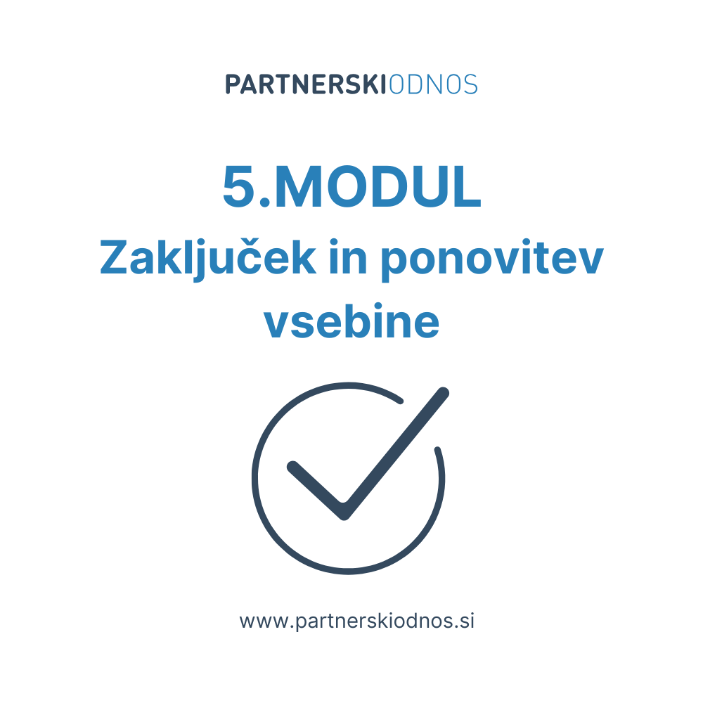 5.Modul - zaključek in ponovitev vsebine
